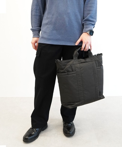UNTRACK(アントラック)の「アントラック トートバッグ CITY DS A4サイズ収納可能 14inchPC収納 16L 60394(トートバッグ・メンズ・ブラック/グレー・FREE)」の17枚目の写真