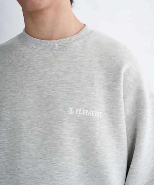 ELEMENT(エレメント)の「ELEMENT メンズ LOGO CREW トレーナー 【2025年秋冬モデル】/エレメントクルーネックスウェットトレーナー(スウェット・メンズ・ブラック/ホワイト系その他・LARGE/MEDIUM/X-LARGE)」の5枚目の写真