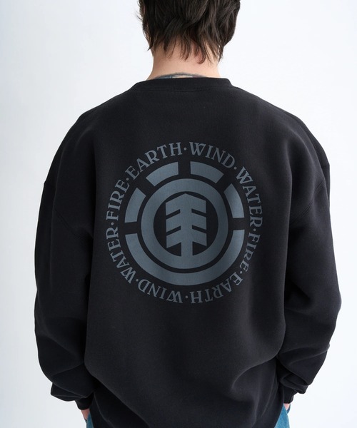 ELEMENT(エレメント)の「ELEMENT メンズ LOGO CREW トレーナー 【2025年秋冬モデル】/エレメントクルーネックスウェットトレーナー(スウェット・メンズ・ブラック/ホワイト系その他・LARGE/MEDIUM/X-LARGE)」の13枚目の写真