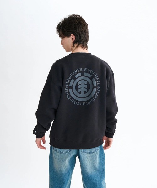 ELEMENT(エレメント)の「ELEMENT メンズ LOGO CREW トレーナー 【2025年秋冬モデル】/エレメントクルーネックスウェットトレーナー(スウェット・メンズ・ブラック/ホワイト系その他・LARGE/MEDIUM/X-LARGE)」の14枚目の写真