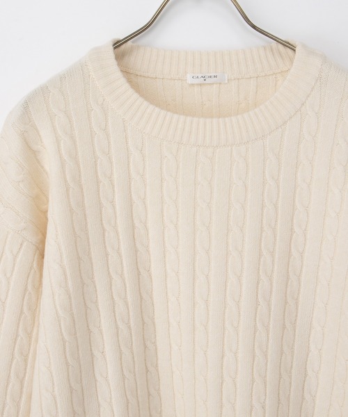 Honeys（ハニーズ）の「【ウォッシャブル】ケーブル編ニット（ニット/セーター・レディース・ベージュ系その他/マスタード/杢グレー/アイボリー/ブルー系その他3・L/LL/M）」の19枚目の写真