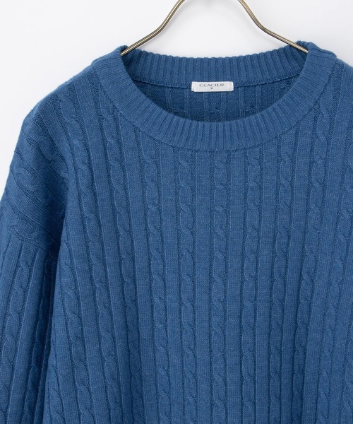 Honeys（ハニーズ）の「【ウォッシャブル】ケーブル編ニット（ニット/セーター・レディース・ベージュ系その他/マスタード/杢グレー/アイボリー/ブルー系その他3・L/LL/M）」の21枚目の写真