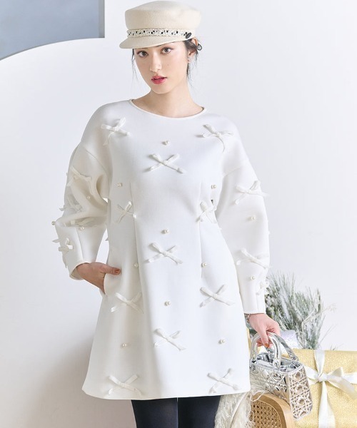 Ayano×Chesty チェスティ　ベロアリボンパールワンピース Ayano×Chesty ベロアリボンパールワンピース |【公式】Chesty