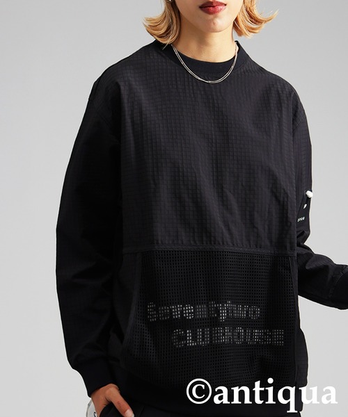 antiqua（アンティカ）の「【STCH】メッシュポケットトップス（Tシャツ/カットソー・レディース・ブルー/アイボリー/ブラック・LXL/ML）」の16枚目の写真