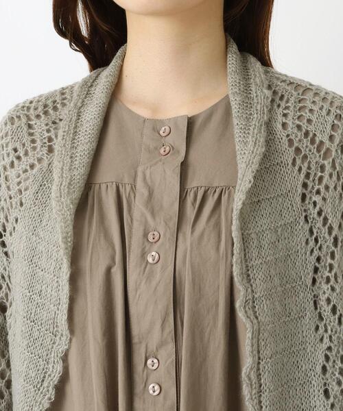 one'sterrace(ワンズテラス)の「【あったか】2WAYストール 透かし編み(ストール/ショール・レディース・ブラック系8/ライトグレー系8・99)」の6枚目の写真