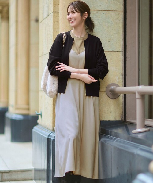 セール】【見上愛さん着用/洗える】スエーディーサテン キャミソール