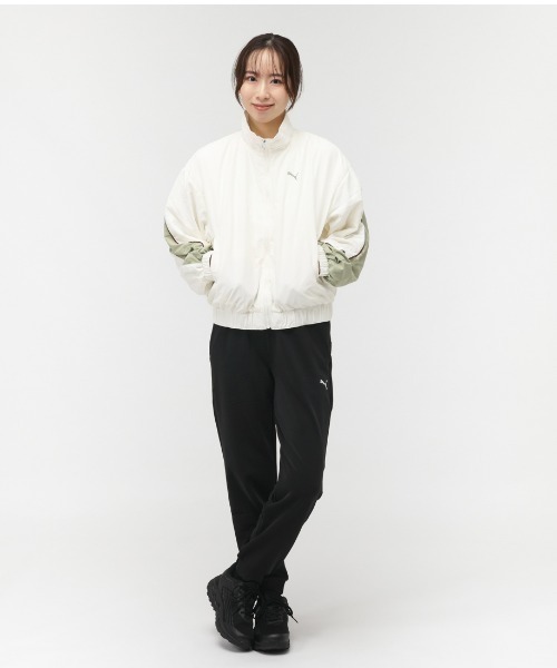 PUMA(プーマ)の「プーマ PUMA CORE HERITAGE メッシュ ラインド ウーブン JKT_(ナイロンジャケット・レディース・オフホワイト・M/L)」の3枚目の写真
