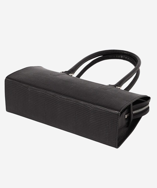 MACKINTOSH LONDON（マッキントッシュ ロンドン）の「【Precious12月号】リザード型押しレザーボストンバッグ（ショルダーバッグ・レディース・ブラック・FREE）」の6枚目の写真