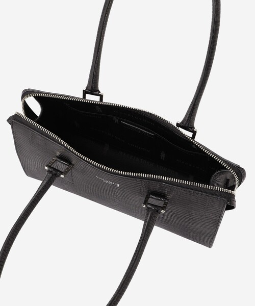 セール】【Precious12月号】リザード型押しレザーボストンバッグ