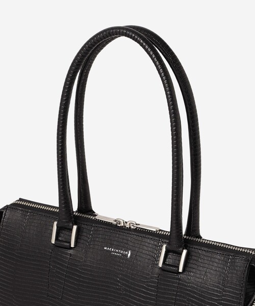 セール】【Precious12月号】リザード型押しレザーボストンバッグ