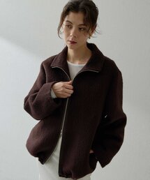Whim Gazette（ウィムガゼット）の「アルパカシャギーブルゾン（ブルゾン・レディース）」