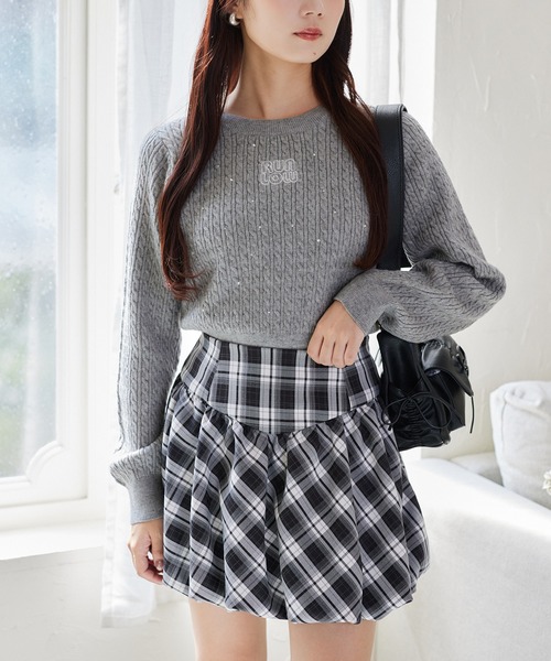 ビジューニットトップス（ニット/セーター）｜one after another NICE