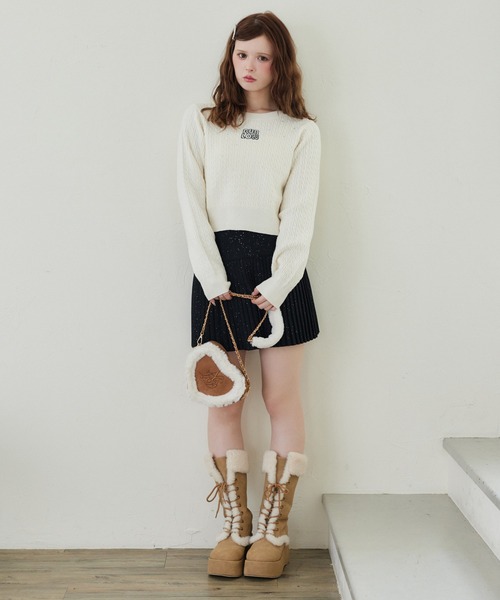 ビジューニットトップス（ニット/セーター）｜one after another NICE