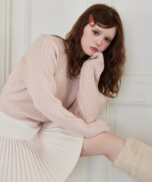 ビジューニットトップス（ニット/セーター）｜one after another NICE