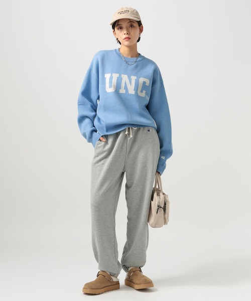 DISCUS ATHLETIC（ディスカス　アスレチック）の「【DISCUS ATHLETIC(ディスカス アスレティック)】別注カレッジニット（ニット/セーター・レディース・ライトブルー/オフホワイト/イエロー/オレンジ・FREE）」の16枚目の写真