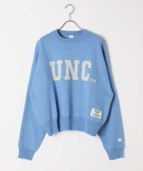 DISCUS ATHLETIC（ディスカス　アスレチック）の「【DISCUS ATHLETIC(ディスカス アスレティック)】別注カレッジニット（ニット/セーター・レディース・ライトブルー/オフホワイト/イエロー/オレンジ・FREE）」の18枚目の写真