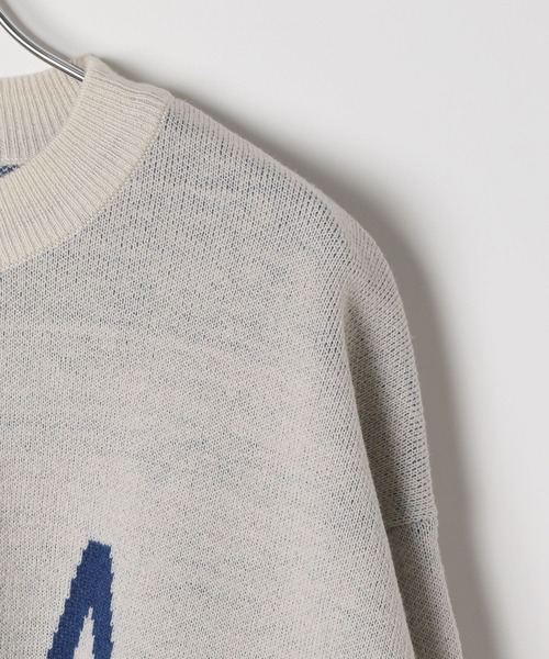 DISCUS ATHLETIC（ディスカス　アスレチック）の「【DISCUS ATHLETIC(ディスカス アスレティック)】別注カレッジニット（ニット/セーター・レディース・ライトブルー/オフホワイト/イエロー/オレンジ・FREE）」の21枚目の写真