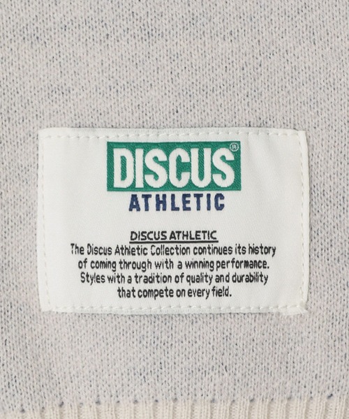 DISCUS ATHLETIC（ディスカス　アスレチック）の「【DISCUS ATHLETIC(ディスカス アスレティック)】別注カレッジニット（ニット/セーター・レディース・ライトブルー/オフホワイト/イエロー/オレンジ・FREE）」の5枚目の写真