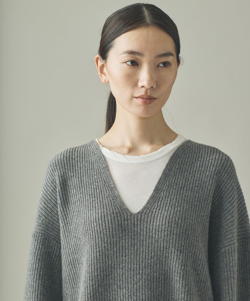 セール】Curensology(カレンソロジー)/ウールカシミヤUネックニット