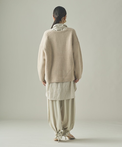 セール】Curensology(カレンソロジー)/ウールカシミヤUネックニット