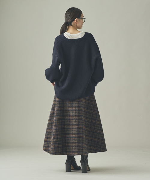 セール】Curensology(カレンソロジー)/ウールカシミヤUネックニット