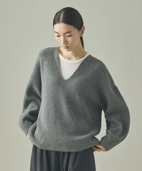 セール】Curensology(カレンソロジー)/ウールカシミヤUネックニット