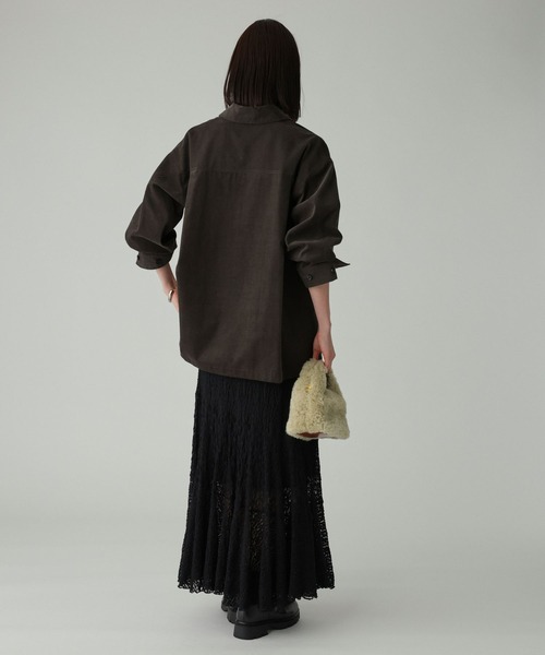 BABYLONE（バビロン）の「コットンコーデュロイシャツ（シャツ/ブラウス・レディース・キャメル/チャコール/ベージュ・フリー）」の19枚目の写真