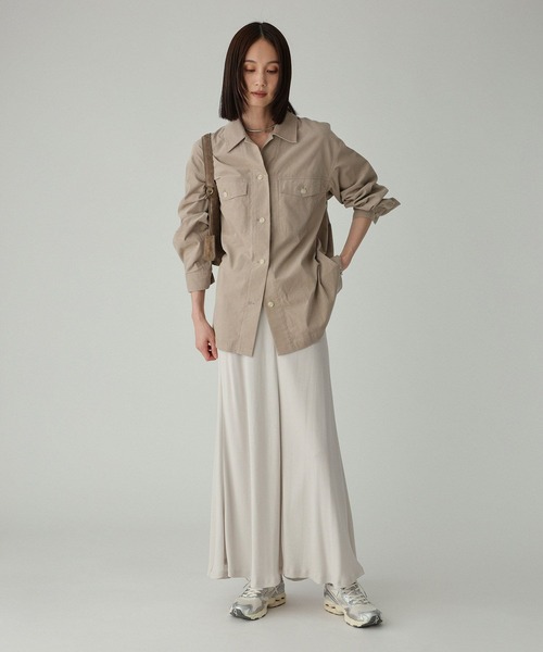 BABYLONE（バビロン）の「コットンコーデュロイシャツ（シャツ/ブラウス・レディース・キャメル/チャコール/ベージュ・フリー）」の15枚目の写真