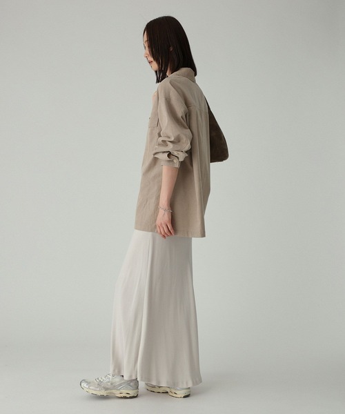 BABYLONE（バビロン）の「コットンコーデュロイシャツ（シャツ/ブラウス・レディース・キャメル/チャコール/ベージュ・フリー）」の16枚目の写真