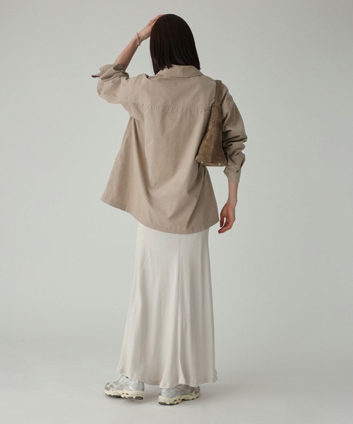 BABYLONE（バビロン）の「コットンコーデュロイシャツ（シャツ/ブラウス・レディース・キャメル/チャコール/ベージュ・フリー）」の5枚目の写真