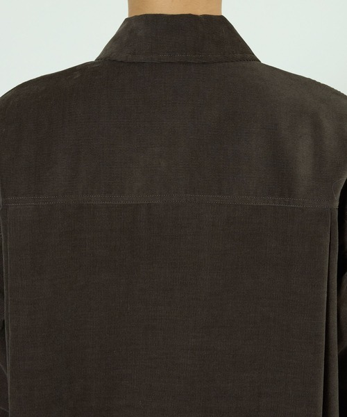 BABYLONE（バビロン）の「コットンコーデュロイシャツ（シャツ/ブラウス・レディース・キャメル/チャコール/ベージュ・フリー）」の12枚目の写真