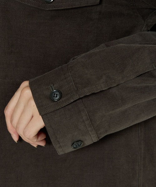 BABYLONE（バビロン）の「コットンコーデュロイシャツ（シャツ/ブラウス・レディース・キャメル/チャコール/ベージュ・フリー）」の13枚目の写真