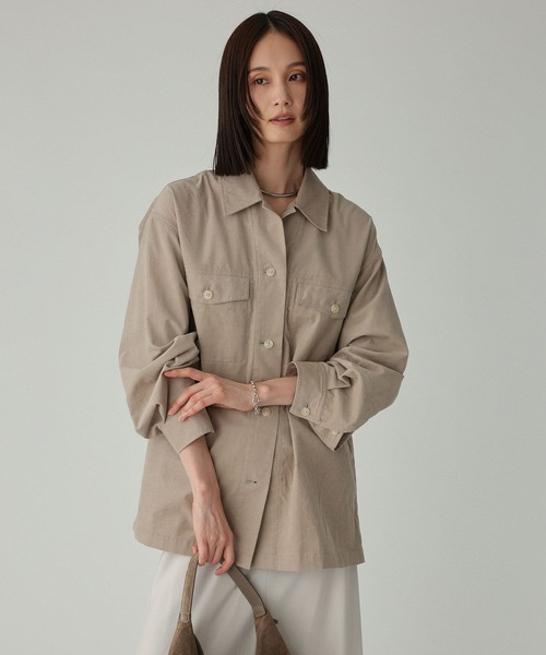 BABYLONE（バビロン）の「コットンコーデュロイシャツ（シャツ/ブラウス・レディース・キャメル/チャコール/ベージュ・フリー）」の20枚目の写真