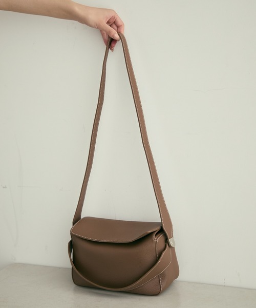 スクエアエコレザーショルダーバッグ（ショルダーバッグ）｜Lunea
