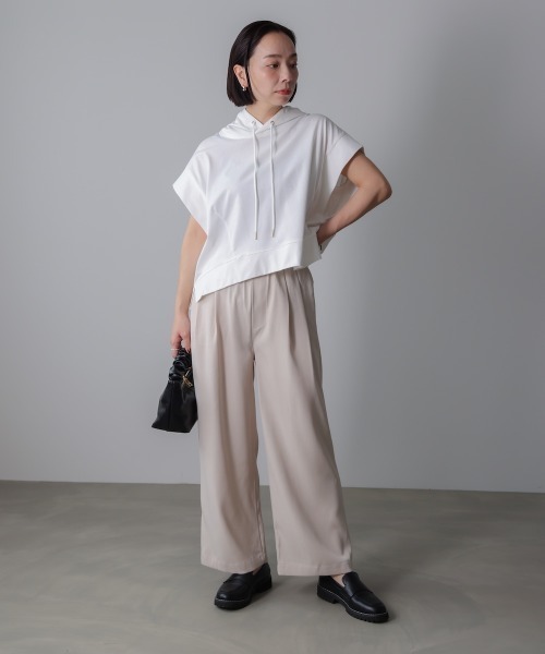 Bou Jeloud(ブージュルード)の「エステルゆるテーパード(その他パンツ・レディース・チャコールグレー/ホワイト系その他・38)」の8枚目の写真