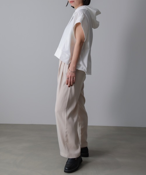 Bou Jeloud(ブージュルード)の「エステルゆるテーパード(その他パンツ・レディース・チャコールグレー/ホワイト系その他・38)」の10枚目の写真