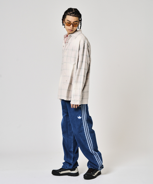 JOINT WORKS(ジョイントワークス)の「ダメージオンブレチェック ボクシーシャツ / Damaged Ombre Check Boxy Shirt(シャツ/ブラウス・メンズ・ベージュ/ブラック・MEDIUM/LARGE)」の21枚目の写真