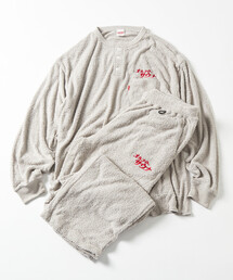 FREAK'S STORE（フリークスストア）の「SAUVENIR/サウベニア 別注 L/S KANNAIGI by Healthknit/ブークレ/長袖館内着/ヘルスニット/速乾モコモコ セットアップ（ルームウェア/パジャマ・レディース）」