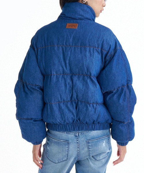 BILLABONG(ビラボン)の「BILLABONG レディース DENIM PUFF JACKET ジャケット 【2025年秋冬モデル】 @autumn/ビラボン中綿デニムパフジャケット(ダウンジャケット/コート・レディース・インディゴブルー/ブルー・LARGE/MEDIUM)」の4枚目の写真