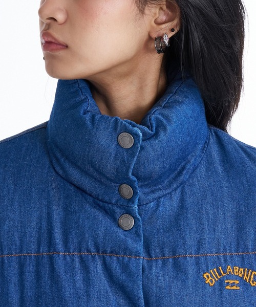 BILLABONG(ビラボン)の「BILLABONG レディース DENIM PUFF JACKET ジャケット 【2025年秋冬モデル】 @autumn/ビラボン中綿デニムパフジャケット(ダウンジャケット/コート・レディース・インディゴブルー/ブルー・LARGE/MEDIUM)」の5枚目の写真