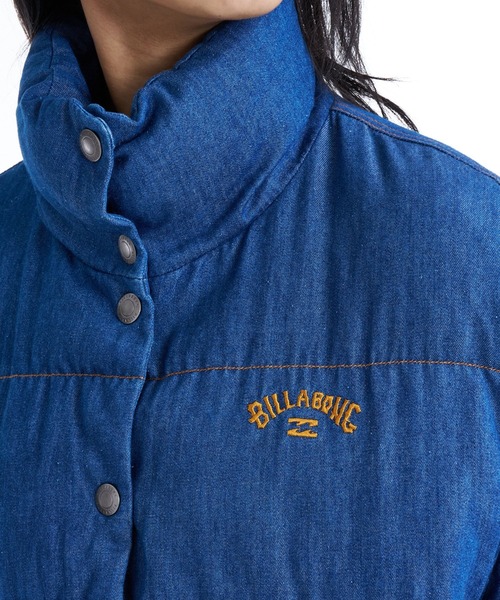 BILLABONG(ビラボン)の「BILLABONG レディース DENIM PUFF JACKET ジャケット 【2025年秋冬モデル】 @autumn/ビラボン中綿デニムパフジャケット(ダウンジャケット/コート・レディース・インディゴブルー/ブルー・LARGE/MEDIUM)」の6枚目の写真