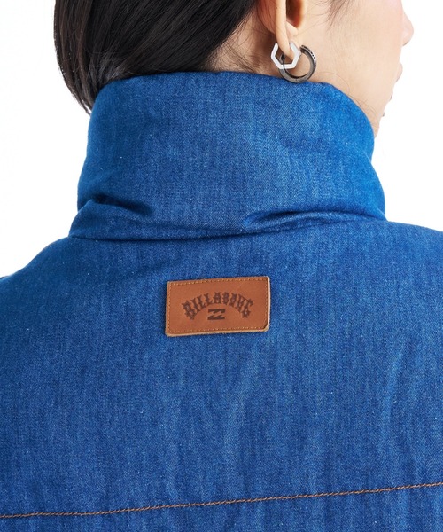 BILLABONG(ビラボン)の「BILLABONG レディース DENIM PUFF JACKET ジャケット 【2025年秋冬モデル】 @autumn/ビラボン中綿デニムパフジャケット(ダウンジャケット/コート・レディース・インディゴブルー/ブルー・LARGE/MEDIUM)」の9枚目の写真