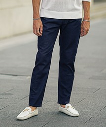 カットデニムコーティングパンツ メンズ イージーパンツ テーパード カットデニム スウェットデニム 春服 冬服