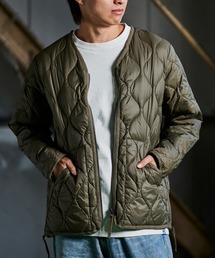 TAION（タイオン）の「TAION ミリタリーVネックダブルジップダウンジャケット　TAION-101ALSZML-1（ダウンジャケット/コート・メンズ）」