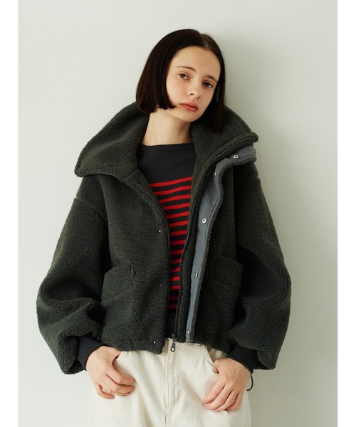 ボアスタンドショートコート（その他アウター）｜LA MARINE FRANCAISE