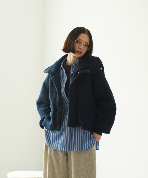 ボアスタンドショートコート（その他アウター）｜LA MARINE FRANCAISE