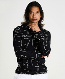 VIOLA（ヴィオラ）の「『VIOLA rumore/ヴィオラ ルモーレ』総柄プリント入りVネック長袖カットソー（Tシャツ/カットソー）」