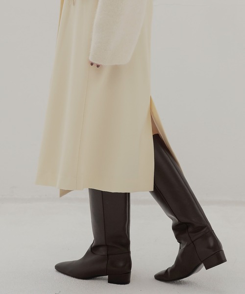 DRESSLAVE(ドレスレイブ)の「midi wrap skirt(ミディ丈ラップスカート)(スカート・レディース・ホワイト/ブラウン・36/38)」の17枚目の写真