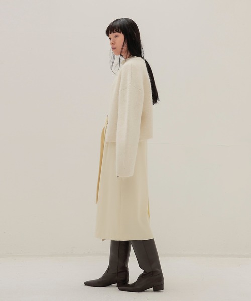 DRESSLAVE(ドレスレイブ)の「midi wrap skirt(ミディ丈ラップスカート)(スカート・レディース・ホワイト/ブラウン・36/38)」の10枚目の写真