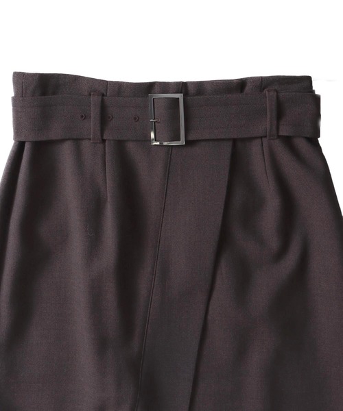 DRESSLAVE(ドレスレイブ)の「midi wrap skirt(ミディ丈ラップスカート)(スカート・レディース・ホワイト/ブラウン・36/38)」の8枚目の写真